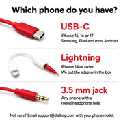 GetRingGO™ Retro Phone Handset Compatible with iPhone & Android