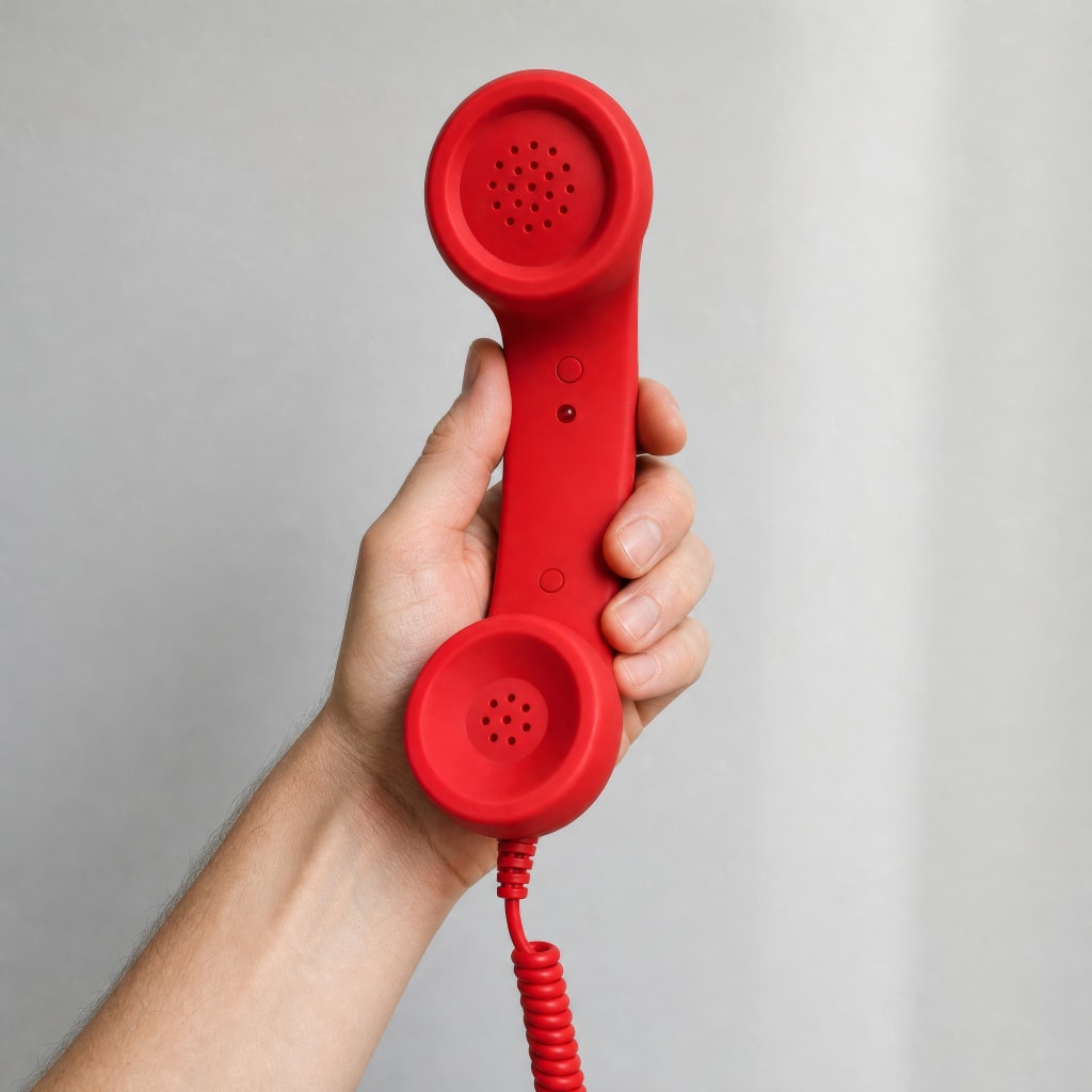 GetRingGO™ Retro Phone Handset Compatible with iPhone & Android