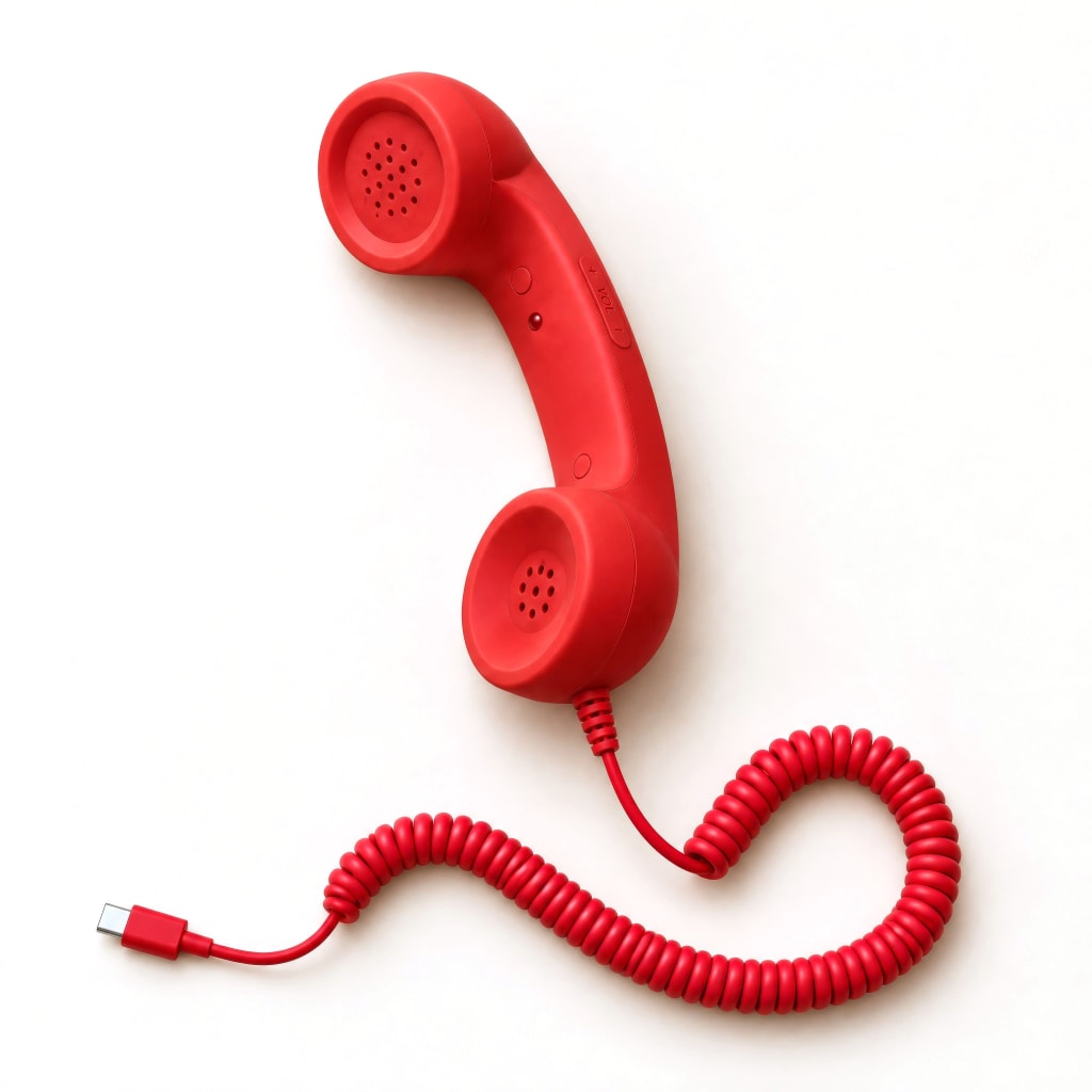 GetRingGO™ Retro Phone Handset Compatible with iPhone & Android